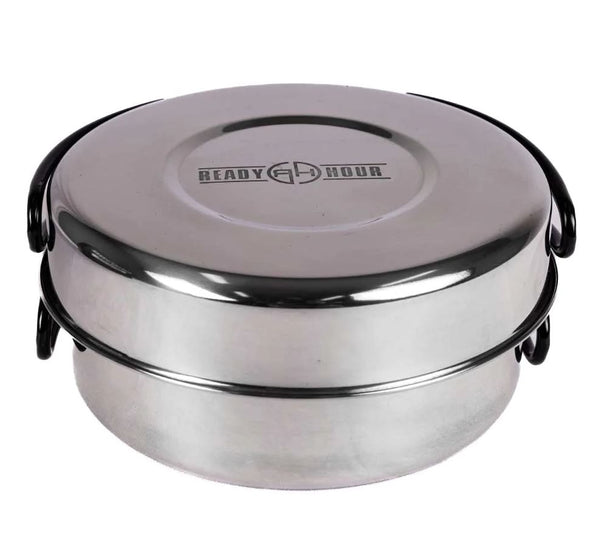 Stainless Steel Mess Cooking Kit by Ready Hour (5-piece set)