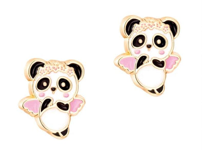 Panda Angel Cutie Stud Earrings