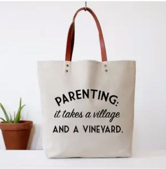 Parenting Vineyard Tote Bag