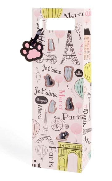 Parisian Cats Bottle Bag & Glass Markers