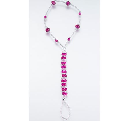 Hot Pink Beaded Foot Jewelry