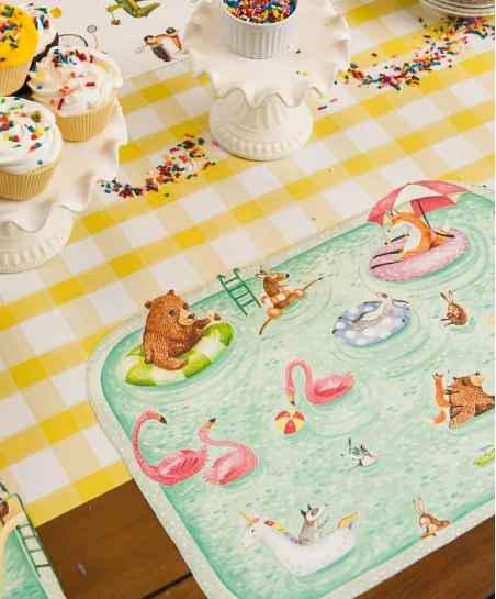 Pool Party Placemats (Set of 12)