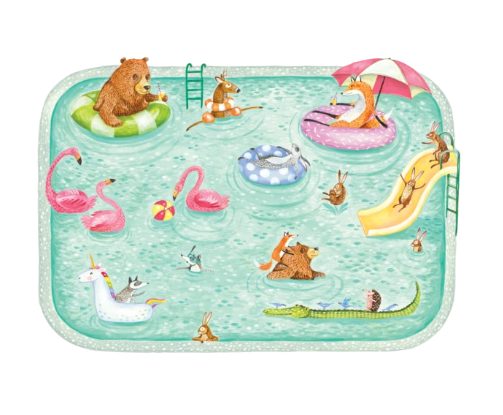 Pool Party Placemats (Set of 12)