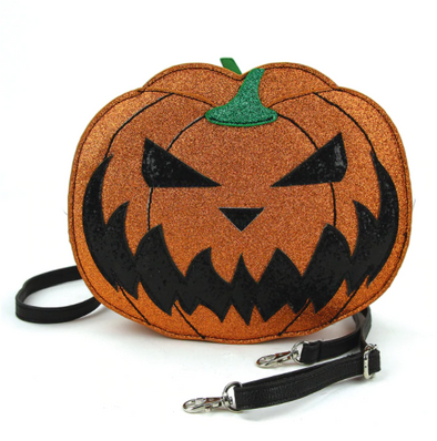 Two Faced Jack O Lantern Crossbody Bag