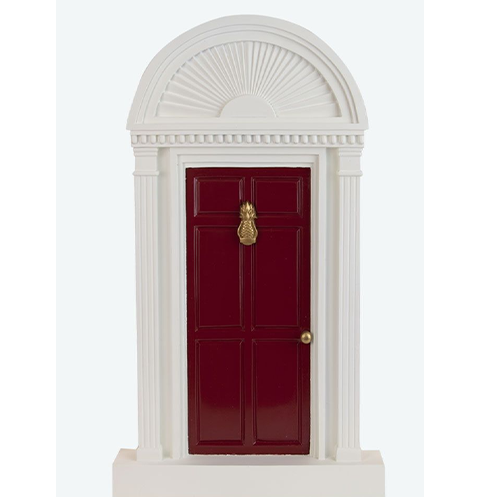 Byers Choice Red Door with Pineapple