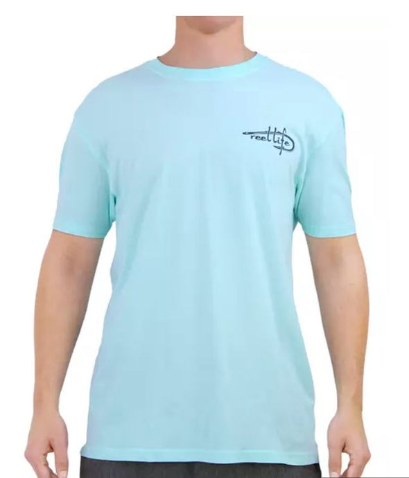 Reel Life Men's Short Sleeve Graphic T-Shirt
