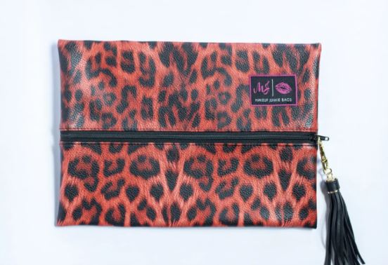 Ruby Leopardess Makeup Junkie Bag