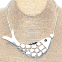 Silver Fishscale Necklace