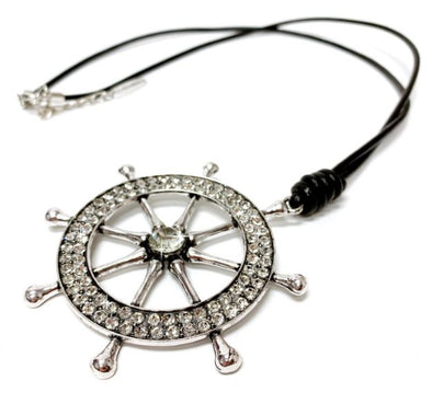 Silver Wheel Necklace