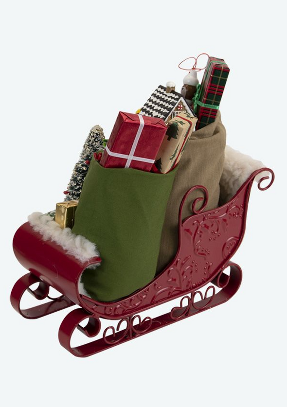 Byers' Choice Sleigh Filled with Toys