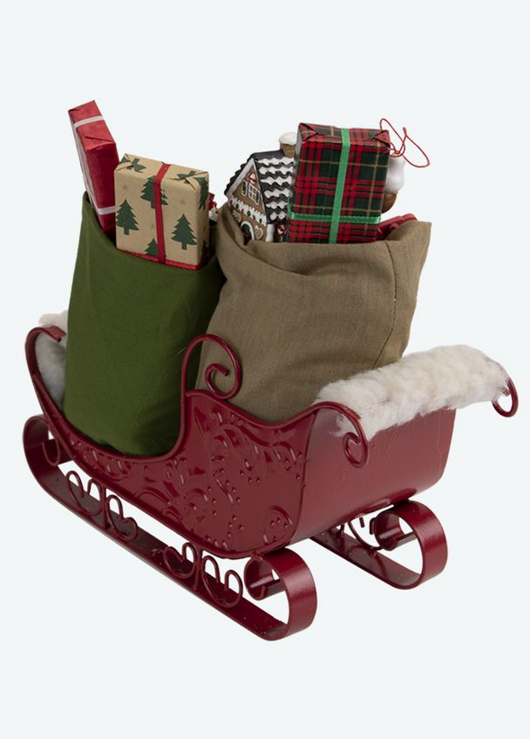 Byers' Choice Sleigh Filled with Toys