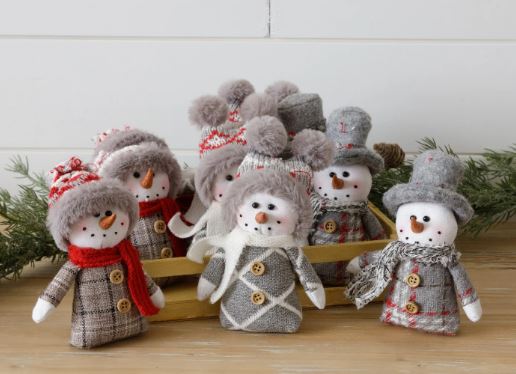 Snow Buddies Ornaments in a Crate (Set of 12)