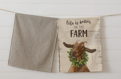 "Life is Better on the Farm" Tea Towel