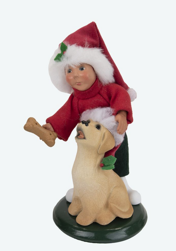 Byers' Choice Toddler with Dog