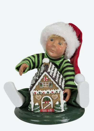 Byers Choice Toddler with Gingerbread House