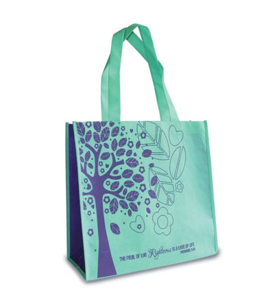 Teal Eco Tote Bag: The Tree of Life