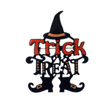 Trick or Treat Halloween Lapel Pin