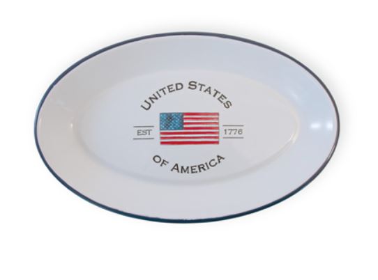 Patriotic Oval Platter