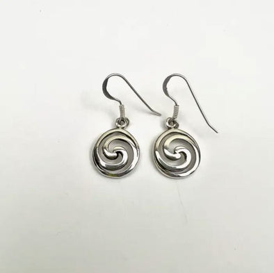 Wave Puddle Sterling Silver Earrings