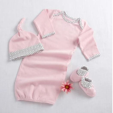 Welcome Home Baby! 3-Piece Pink Layette Set