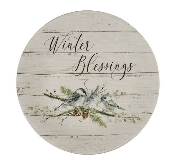 "Winter Blessings" Salad Plate