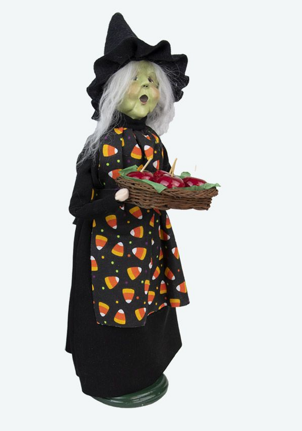 Byer's Choice Witch with Candy Apples