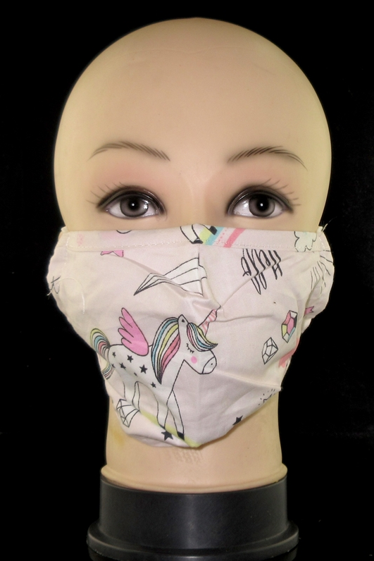 Soft Peach Unicorn Fashion Mask